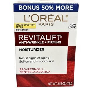 NIB L'Oreal Revitalift Anti-Wrinkle & Firming Moisturizer, Pro-Retinol, 2.55 oz